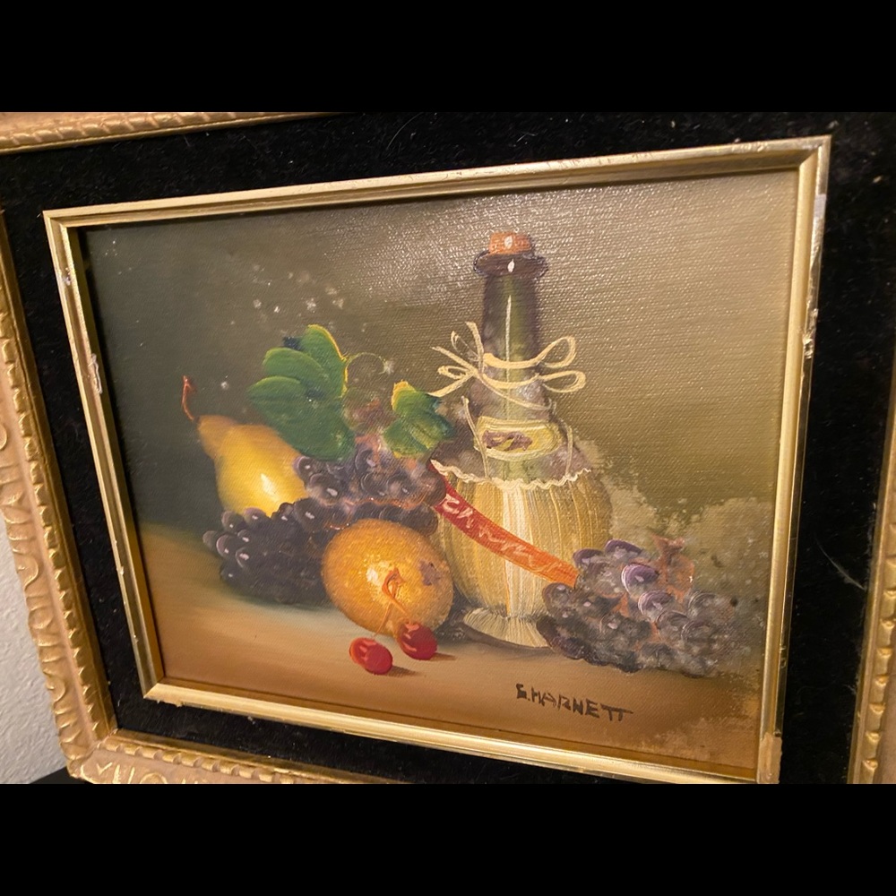 French 19th Century Oil on Canvas Depicting Fruit